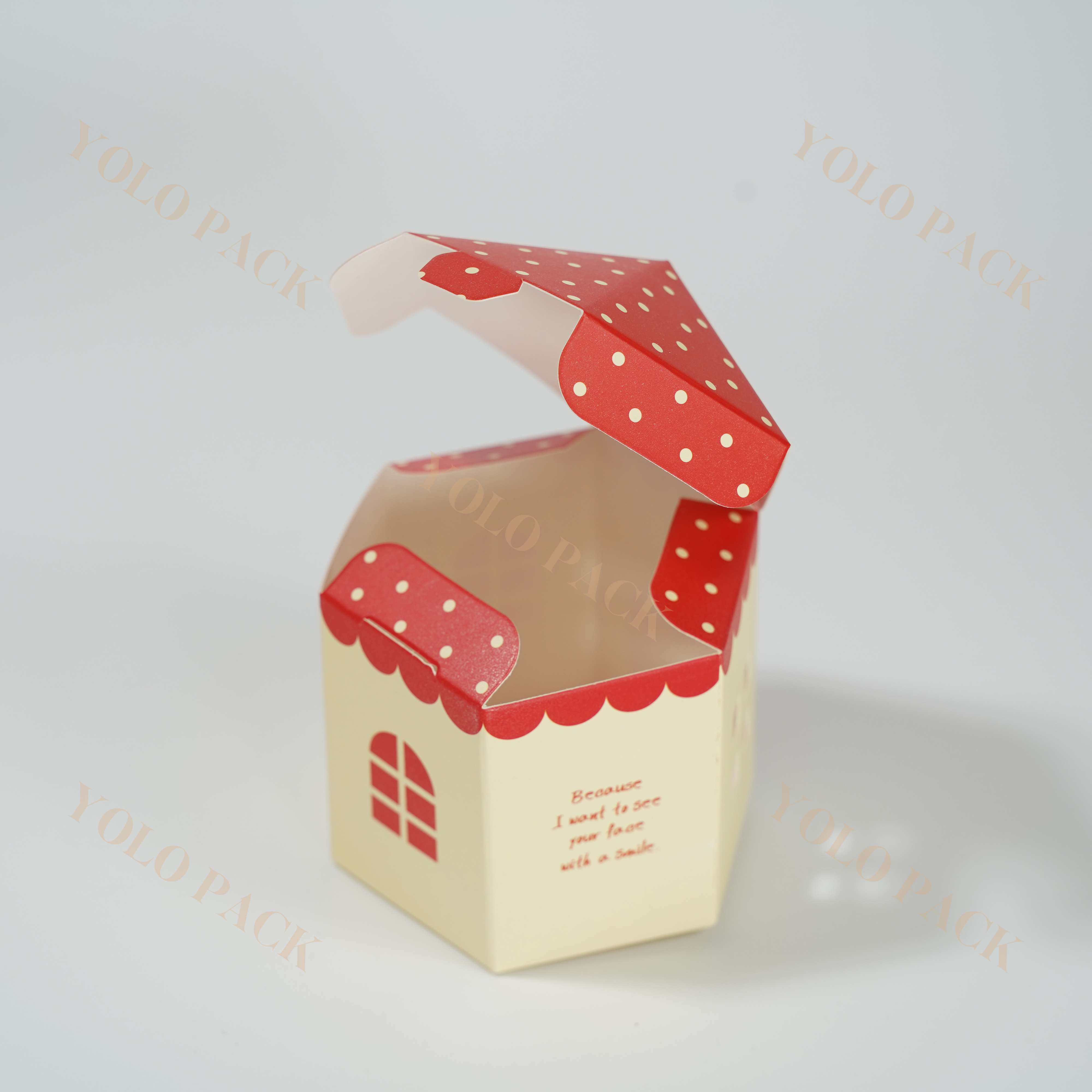 Customizable Paper Box House Shaped Fairy Tale Castle Design Children's Birthday Party Biscuit Nougat Food Gift Packaging Box Different Specifications Choose