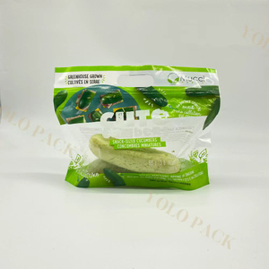 Anti-Fog PE Bags Plastic with Breath Hole for Strawberry Cherry Reclosable Vegetable Protection Recyclable Retail Packing Bag Cucumbers Packaging Bags