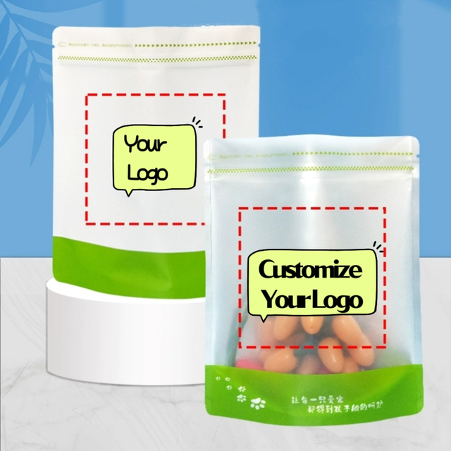 Pet Treat Packaging for Pet Food Product Matte Finish Moisture Proof Food Grade Stand Up Packaging Suppliers in China Dog Food Matte Bag