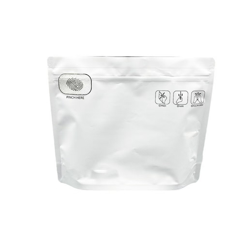 Factory Customized Logo Cigar Tobacco Eco-Friendly Safety Moisture Smell Proof Child Resistant Exit Zipper Bag