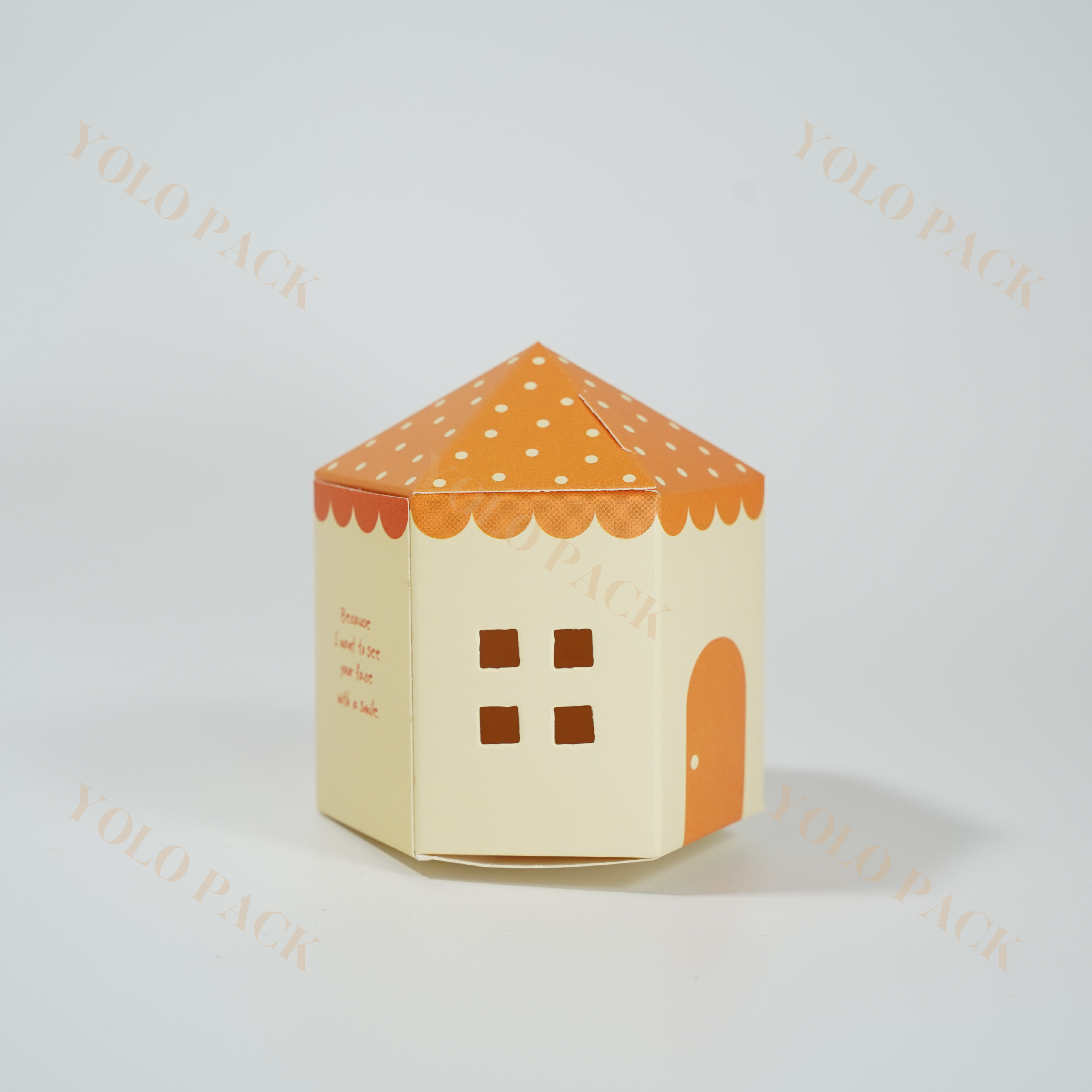 Customizable Paper Box House Shaped Fairy Tale Castle Design Children's Birthday Party Biscuit Nougat Food Gift Packaging Box Different Specifications Choose