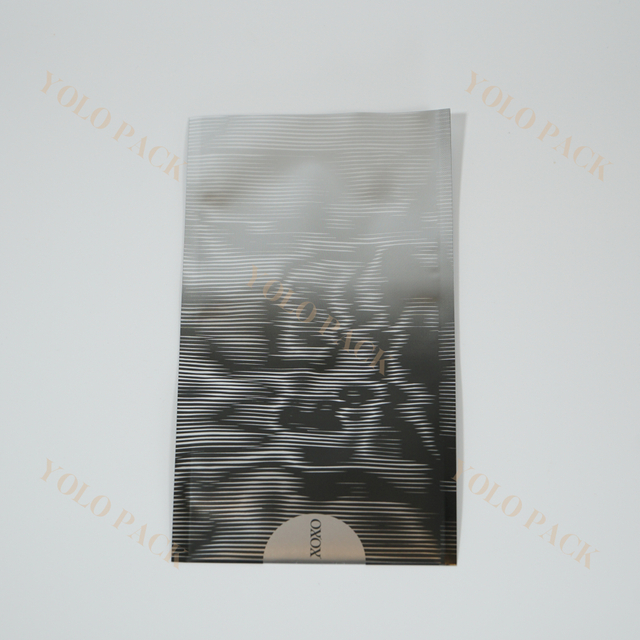 Personalization Plastic Sides Sealed Bag Stripe Printing Tea Brick Cigarette Coffee Bean Product Sample Packaging Bag