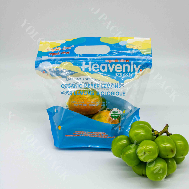 LDPE Food Packaging Shopping Gift Fruit Packs Bulk Sales Organic Grocery Display Potatoes Carrots Cucumbers Bag for Vegetables And Fruits