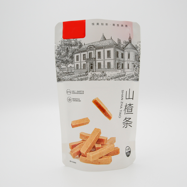 Customizable Frosted Plastic Stand Up Pouch Hawthorn Strips Dried Food Fruit Nut Self-Standing Snacks Packaging Bag