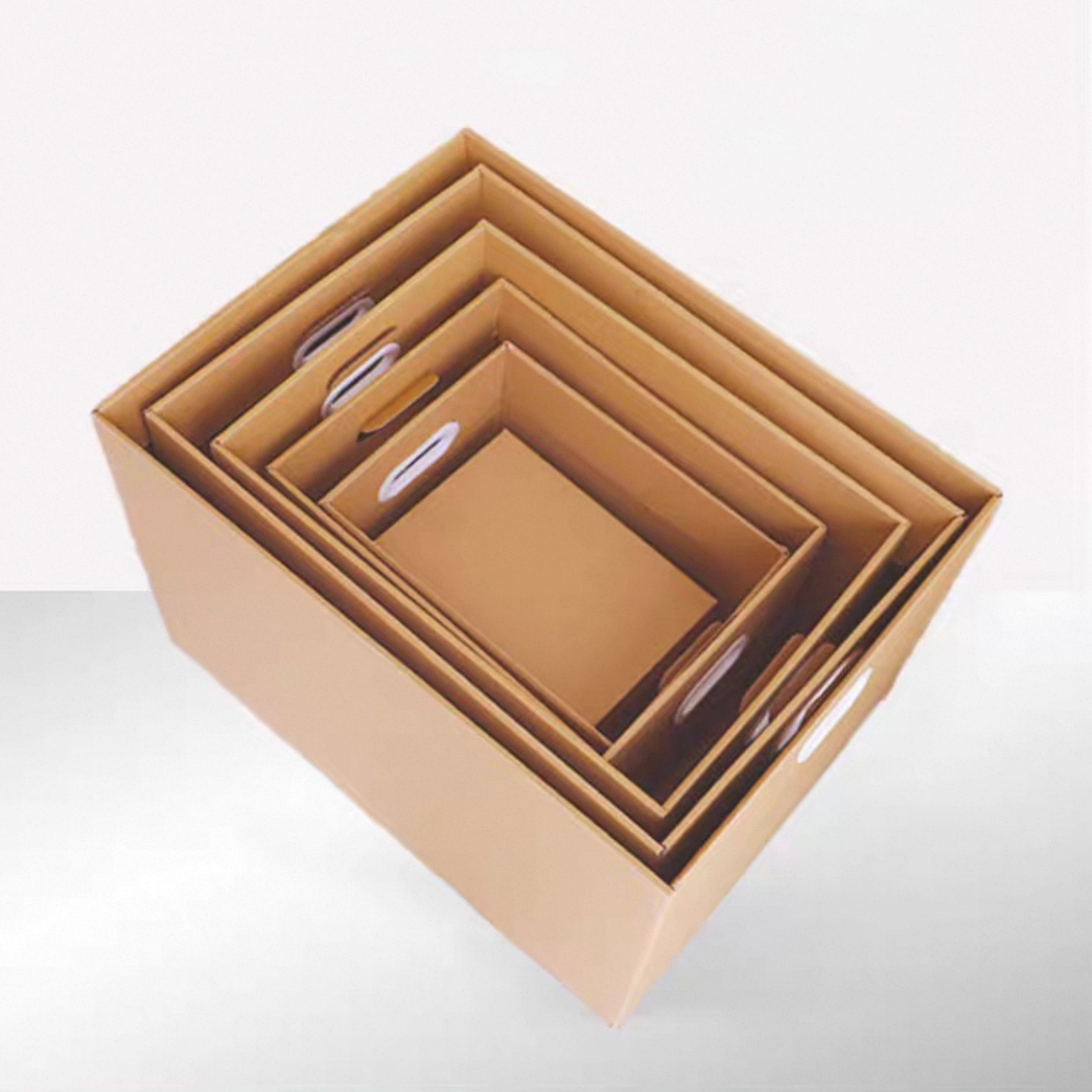 Cloth/Shoes/Gift Storage with Reinforced Handles Cartons in Corruagated Structure Free Design Move House Large Capacity Moving Carton Boxes