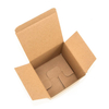 4*4*4 Kraft Brown Eco Friendly Corrugated Cardboard Ceramic Mug Shipping Electronic Components Boxes Gift Box for Jewelry Gift Boutique Shop Paper Box Package
