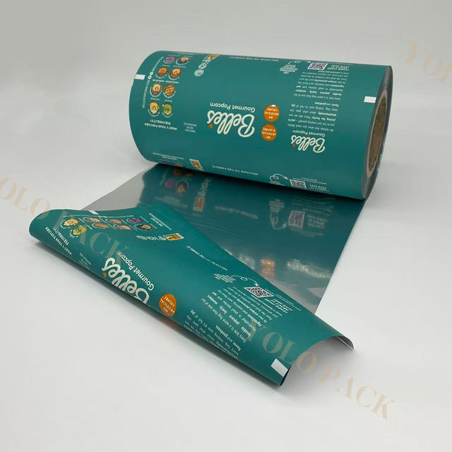 FDA Standard Plastic Roll Supplier Matte Finish Digital/Gravure Printing Accpeted High-Barrier Personalized Films Chocolate Crackers Popcorn Packaging Solution