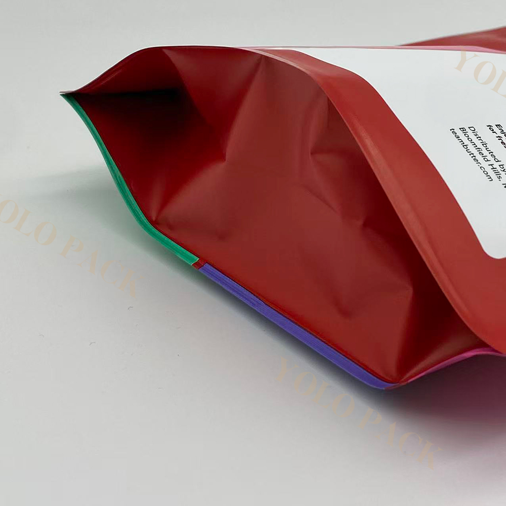 Mylar Finish Factory Wholesale Seeds with Internal Aluminum Material Smell Proof Reusable Standing Custom Food Packaging Bags