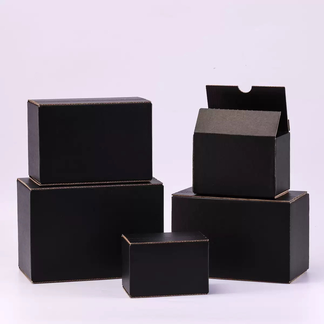 Rigid Box Mailers White & Black Ready for Shipping Discreet Privacy Protection Packaging with Secure Luxury High Value Jewelry Display Small Tear Strip Boxes