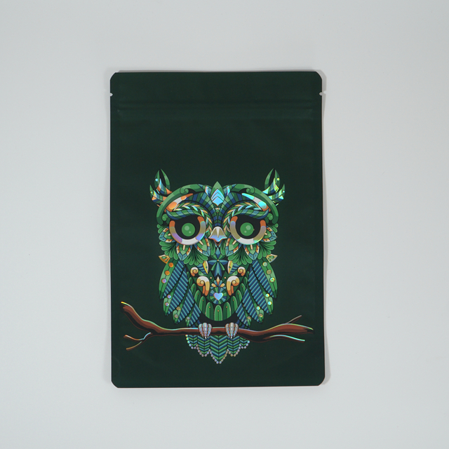 Black Color Custom Logo Low MOQ Standing Pouches for Salad Milk Odor-Free Tea Coffee Herb Flower Packaging 3.5g 7g UV Stand Up Pouch