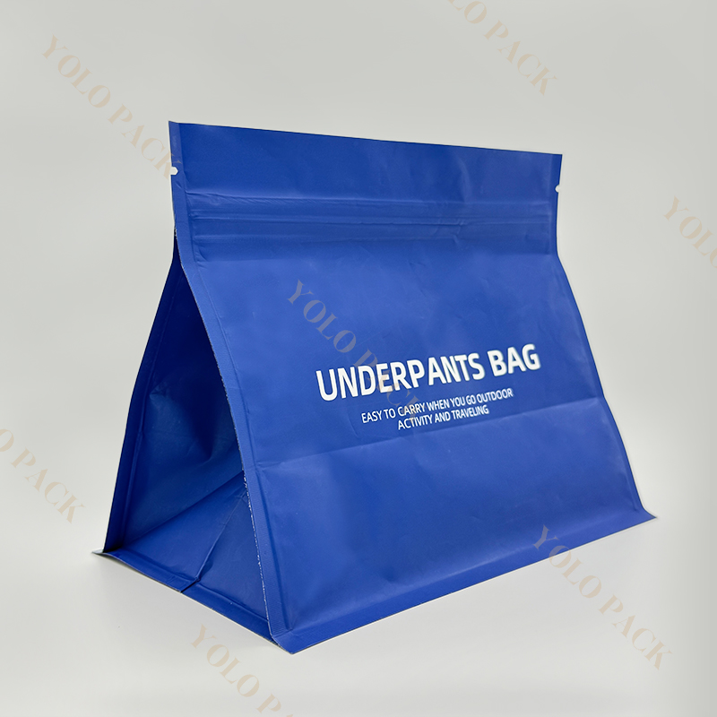 Blue Color 250g 500g 750g Coffee Protein Supplements Packaging Empty Stand-up High Barrier Aroma Lock Shelf Display Square Bottom Bag